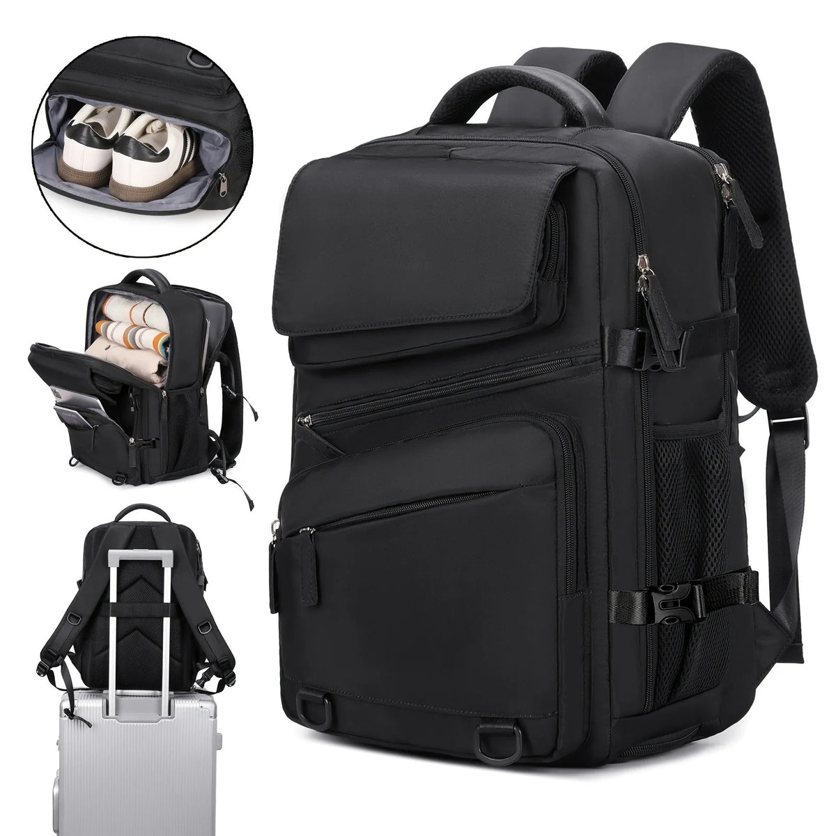 Expandable Business & Travel Laptop Backpack for Men and Women