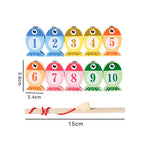 Montessori 3-in-1 Wooden Fishing & Sorting Game