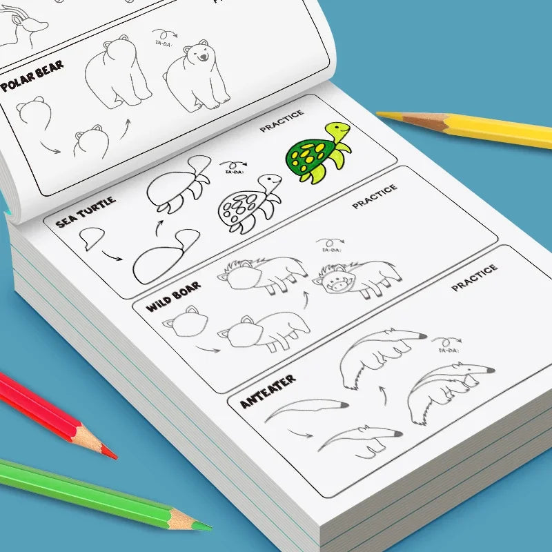 Easy Step-by-Step Drawing Book for Kids – Learn to Draw Everything!