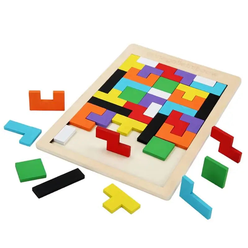Montessori Colorful Wooden Tangram Puzzle