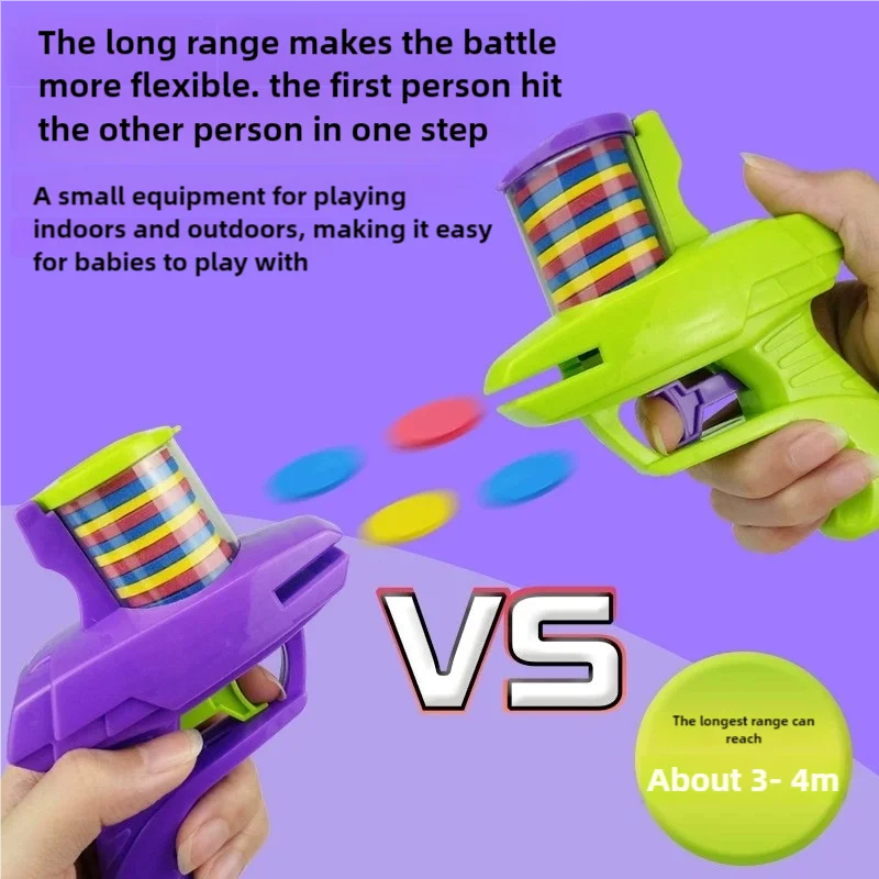 Handheld Foam Disc Launcher Toy for Kids