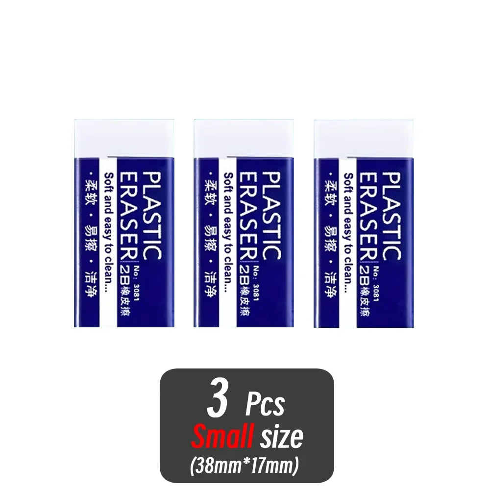 Dust-Free 2B Soft Erasers Set for Exams & Sketching