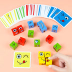 Wooden Expression Puzzle Board Game