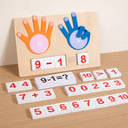 Montessori Wooden Finger Counting Board
