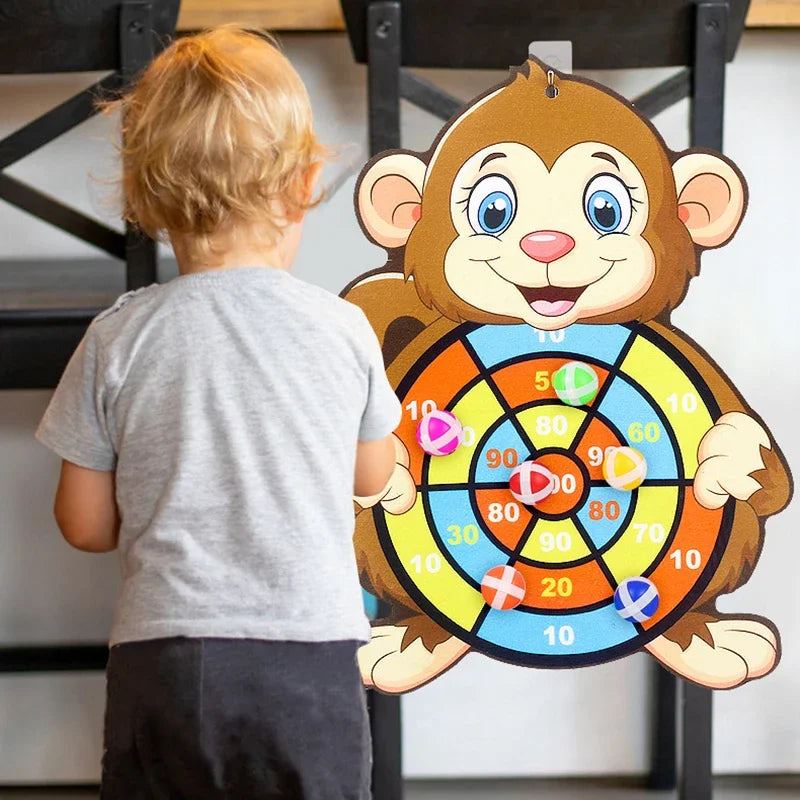 Montessori Safety Dart Board Game for Kids – Indoor Sports Toy (Ages 3-7)